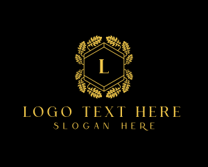 Hexagon Wreath Hotel Club Logo