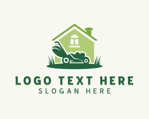 Grass Cutting - Yard Grass Mower logo design