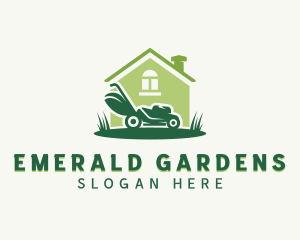 Yard Grass Mower logo design