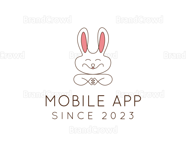 Cute Happy Bunny Logo