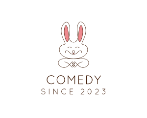 Animal - Cute Happy Bunny logo design