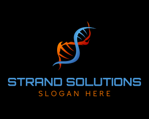 Strand - Abstract Laboratory DNA logo design