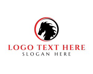 Steed - Mystical Gothic Horse logo design