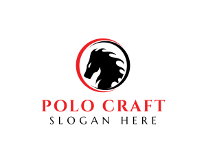 Polo - Mystical Gothic Horse logo design