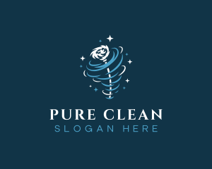 Tornado Mop Cleaning logo design