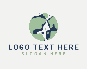 Earth - Modern Earth Globe logo design