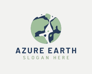 Modern Earth Globe logo design