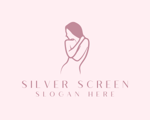 Naked - Pink Female Model logo design