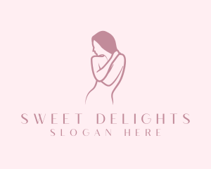 Pink Female Model logo design