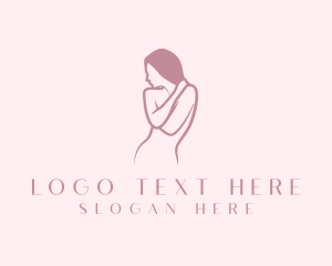 Model - Pink Female Model logo design