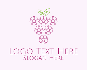Outline Grape Fruit  Logo