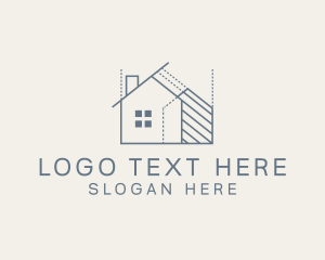 Layout Plan - House Building Architect logo design
