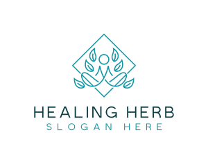 Healing Wellness Yoga logo design