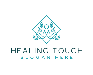 Healing Wellness Yoga logo design