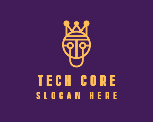 Crown King Tech logo design