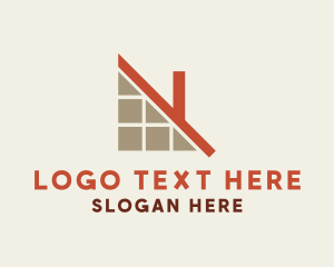 Installation - Home Tile Flooring logo design