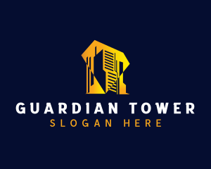 Real Estate Tower Building logo design