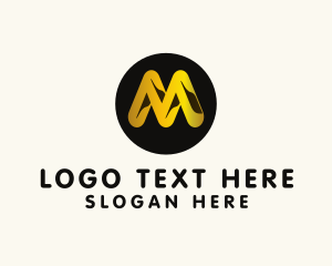 Letter M - Luxury Metal Jewelry logo design