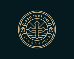 Worship - Cross Christian Church logo design