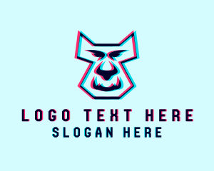 Static Motion - Gaming Dog Beast logo design