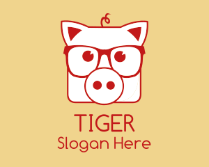 Hipster Pig Steakhouse Logo