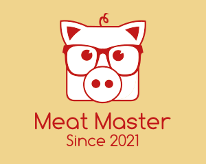 Hipster Pig Steakhouse logo design