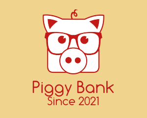 Hipster Pig Steakhouse logo design