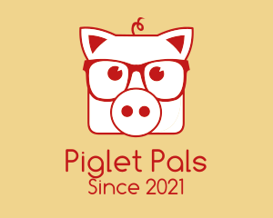 Hipster Pig Steakhouse logo design