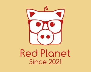 Hipster Pig Steakhouse logo design