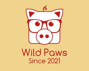 Hipster Pig Steakhouse logo design