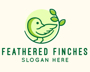 Finch Bird Branch logo design