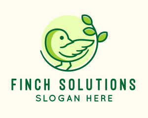 Finch Bird Branch logo design