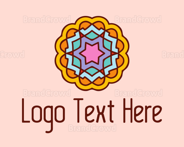 Meditation Flower Decor Logo