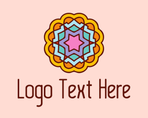 Mosaic - Meditation Flower Decor logo design