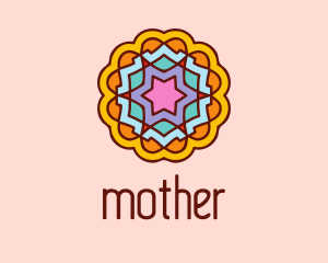 Fortune Telling - Meditation Flower Decor logo design