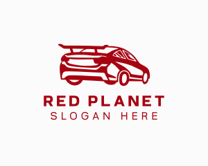 Red Sports Car logo design