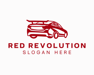 Red Sports Car logo design