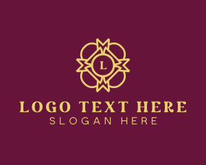 Lux - Golden Interior Ornament logo design
