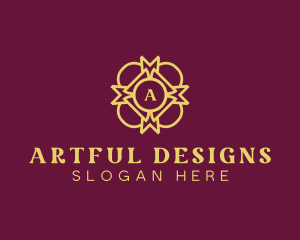 Golden Interior Ornament logo design