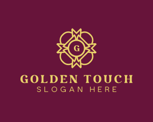 Golden Interior Ornament logo design