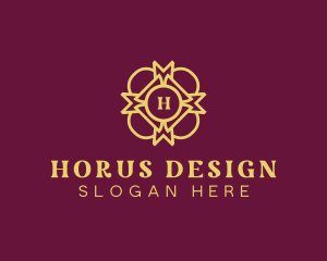 Golden Interior Ornament logo design