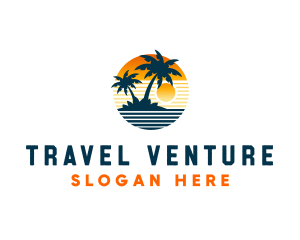 Trip - Ocean Sunset Trip logo design