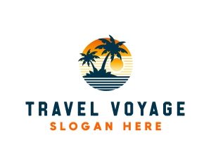 Trip - Ocean Sunset Trip logo design