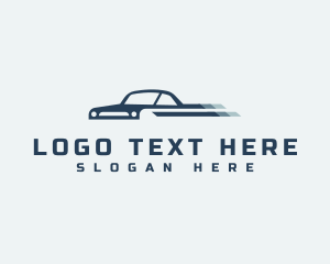 Car Rental - Minimalist Fast Car logo design