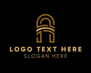 Arch - Creative Modern Arch Letter A logo design