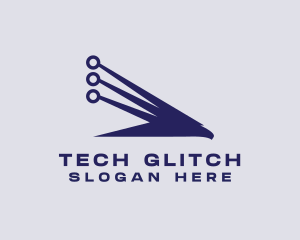 Hawk Tech Circuit logo design