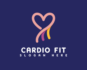Cardio - Romantic Love Heart logo design