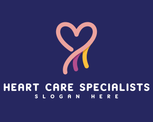 Cardiologist - Romantic Love Heart logo design