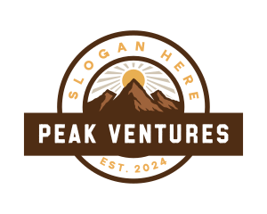 Outdoor Peak Adventure logo design