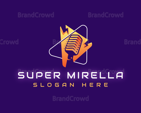 Podcast Play Mic Logo